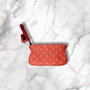 Vintage | Carlos red quilted clutch/wristlet